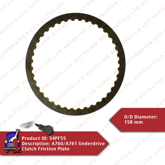 A760/A761 Underdrive Clutch Friction Plate