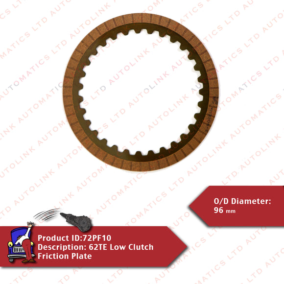 62TE Low Clutch Friction Plate