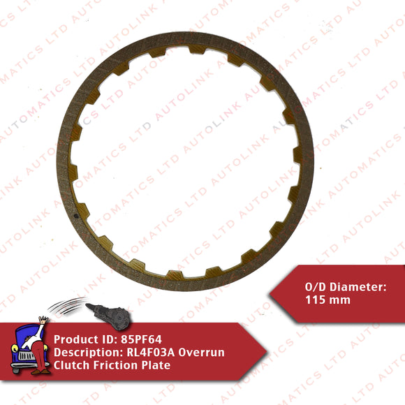 RL4F03A Overrun Clutch Friction Plate