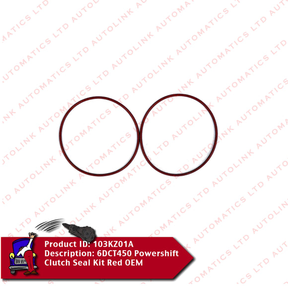 6DCT450 Powershift Clutch Seal Kit Red OEM