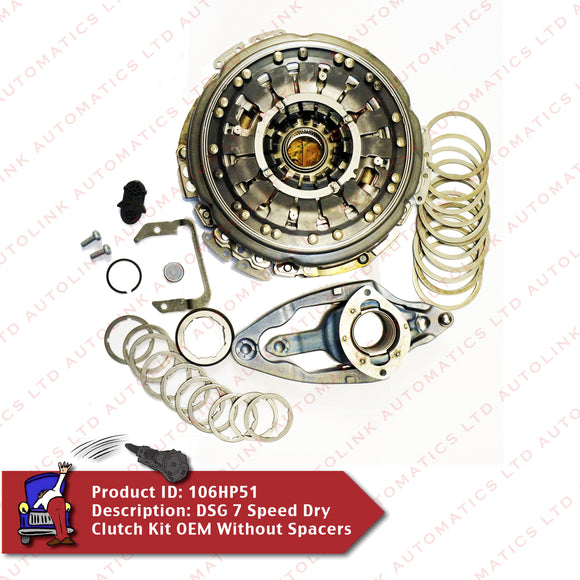 DSG 7 Speed Dry Clutch Kit OEM Without Spacers