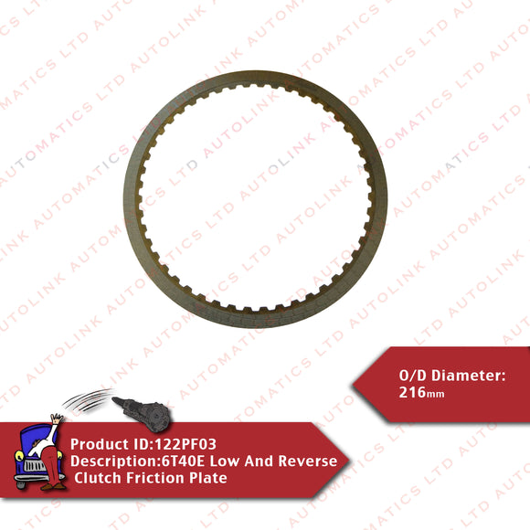 6T40E Low And Reverse Clutch Friction Plate