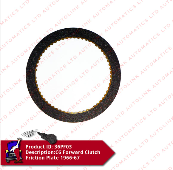 C6 Forward Clutch Friction Plate 1966-67