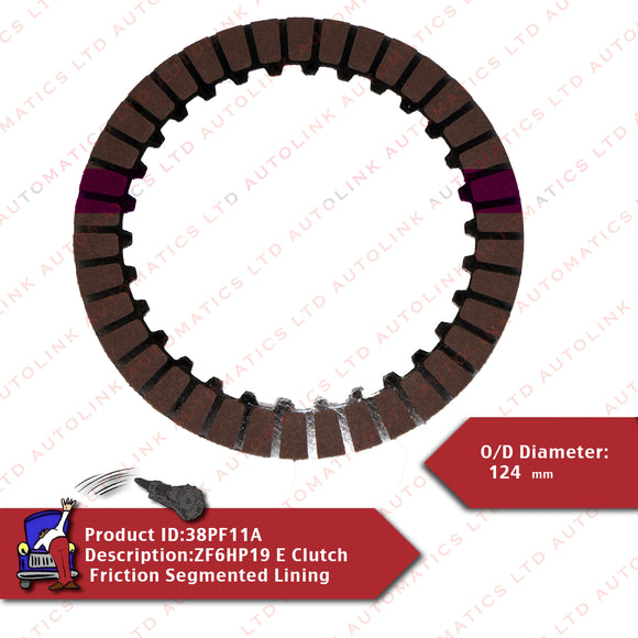 ZF6HP19 E Clutch Friction Segmented Lining