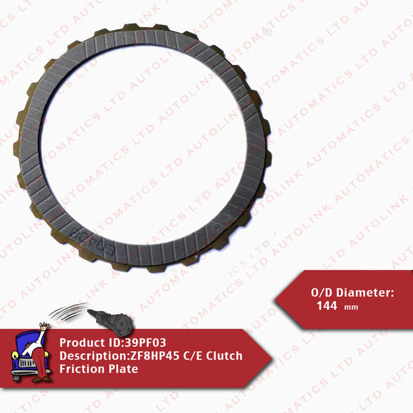 ZF8HP45 C/E Clutch Friction Plate