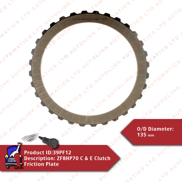 ZF8HP70 C & E Clutch Friction Plate