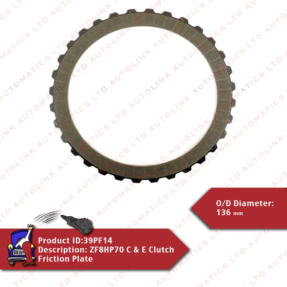 ZF8HP70 C & E Clutch Friction Plate
