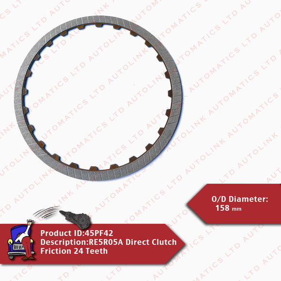 RE5R05A Direct Clutch Friction 24 Teeth