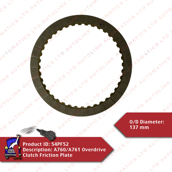 A760/A761 Overdrive Clutch Friction Plate